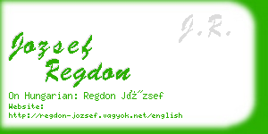 jozsef regdon business card